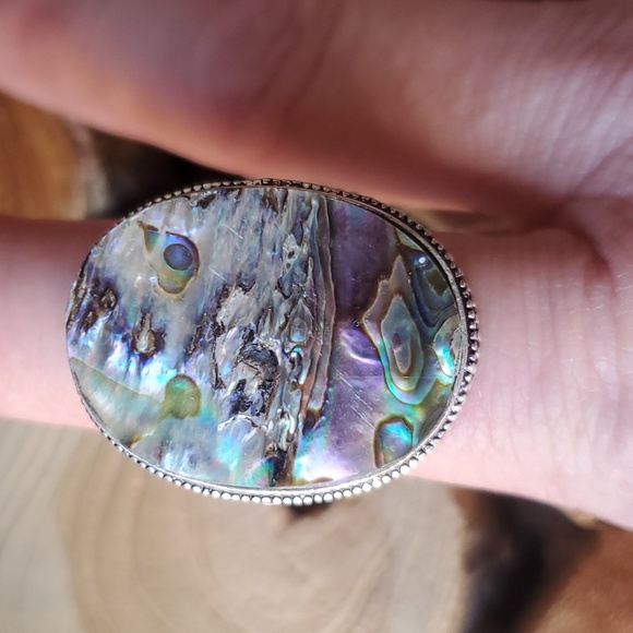 New Abalone Shell 925 Silver Ring. - Picture 12 of 14